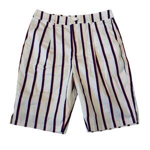 English Factory Shorts Women's Bermuda Striped Red/White/Blue Size S NWT